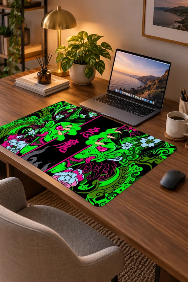 Hands of the Oni Yeşil Dizüstü Gaming Mousepad