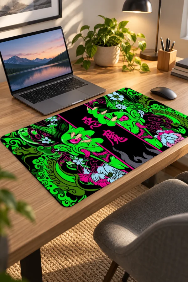 Hands of the Oni Yeşil Dizüstü Gaming Mousepad