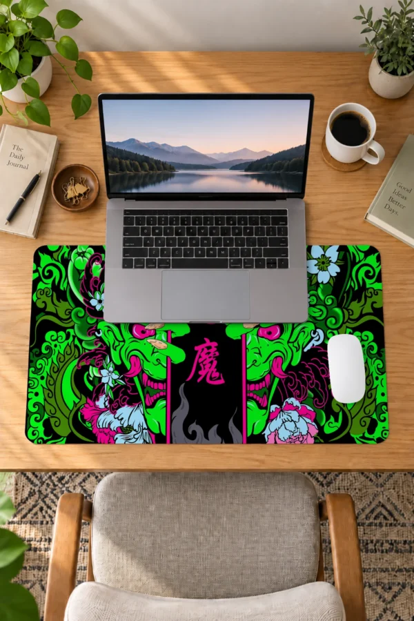 Hands of the Oni Yeşil Dizüstü Gaming Mousepad