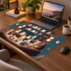 Cat Cafe Harmony 60x40 Gaming Mousepad Cat Cafe Harmony Dizüstü Gaming Mousepad