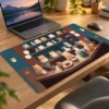 Cat Cafe Harmony 60x40 Gaming Mousepad Cat Cafe Harmony Dizüstü Gaming Mousepad