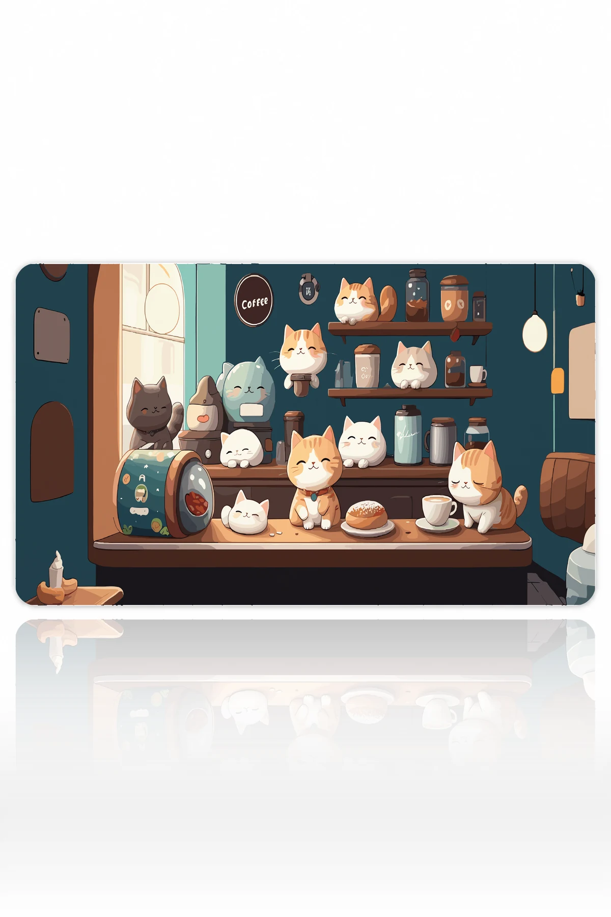 Cat Cafe Harmony 2 Dizüstü Gaming Mousepad