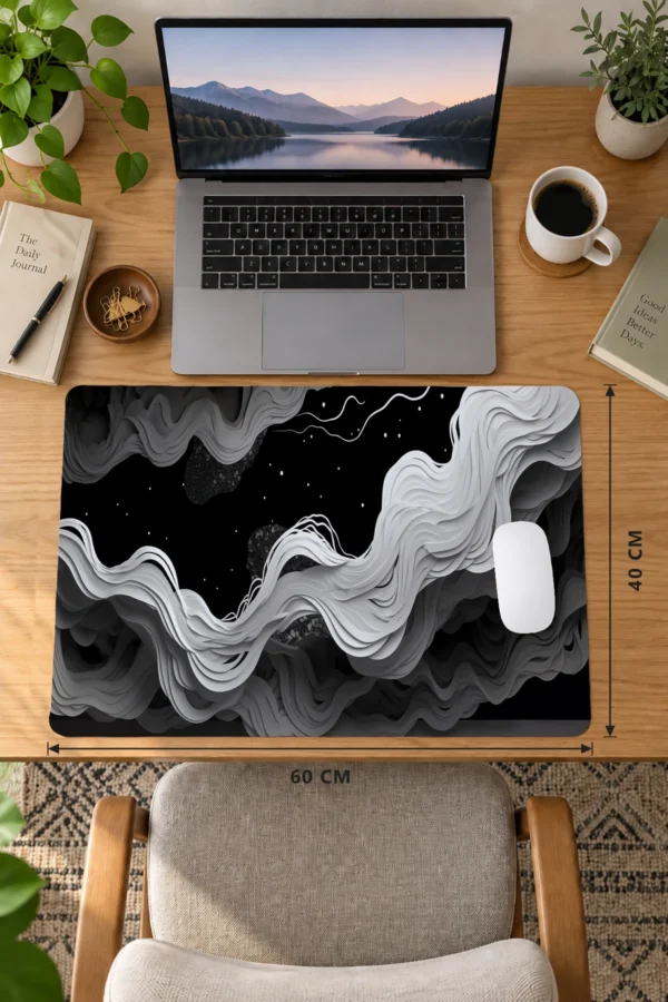 Lunar Waves Dizüstü Gaming Mousepad