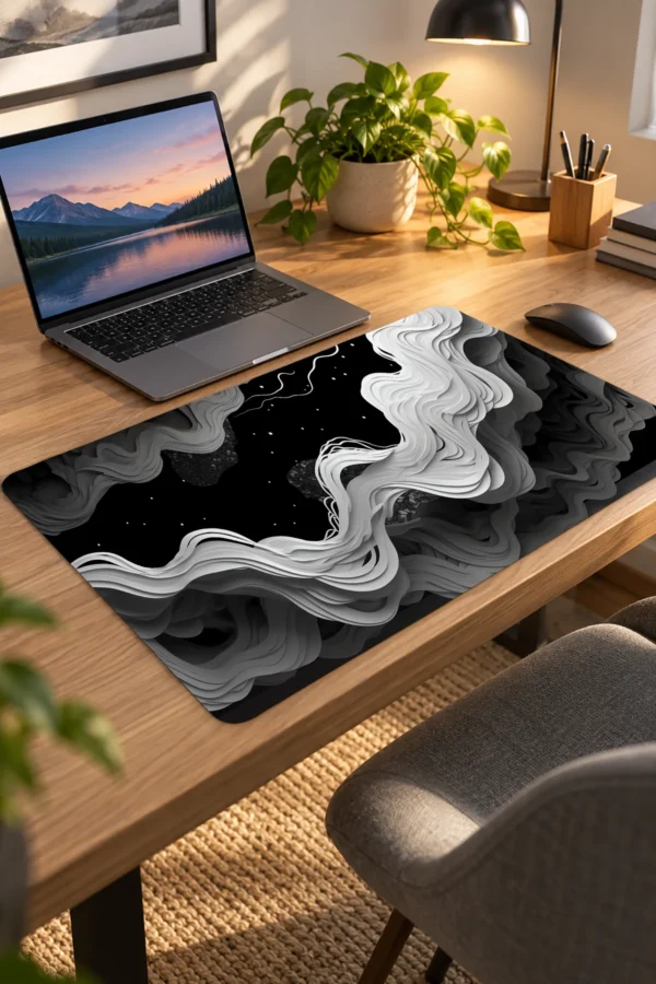 Lunar Waves Dizüstü Gaming Mousepad