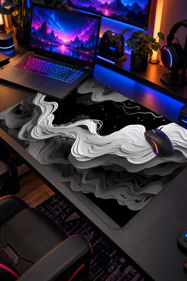 Lunar Waves Dizüstü Gaming Mousepad