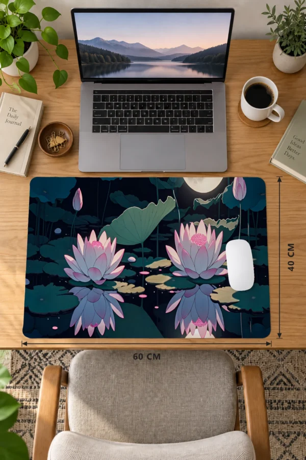 Moon Lotus 60x40 Gaming Mousepad Moon Lotus Dizüstü Gaming Mousepad