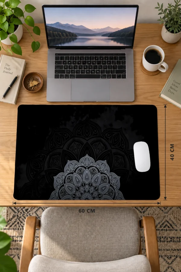 Midnight Mandala 60x40 Gaming Mousepad Midnight Mandala Dizüstü Gaming Mousepad