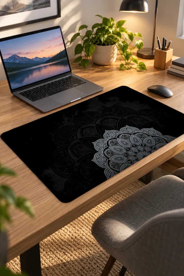 Midnight Mandala 60x40 Gaming Mousepad Midnight Mandala Dizüstü Gaming Mousepad