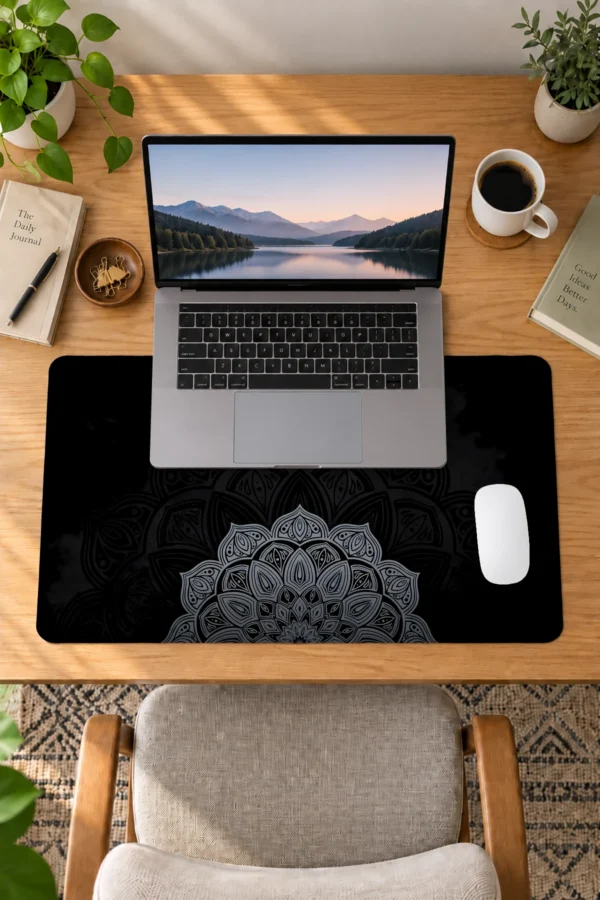 Midnight Mandala 60x40 Gaming Mousepad Midnight Mandala Dizüstü Gaming Mousepad