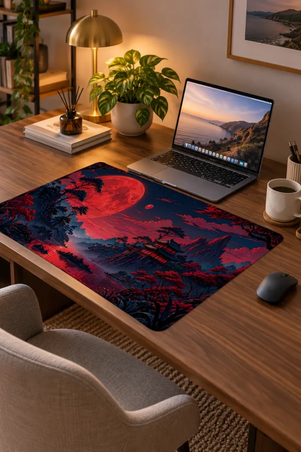 Crimson Moonrise 60x40 Gaming Mousepad Crimson Moonrise Dizüstü Gaming Mousepad