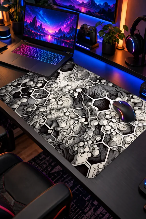 Quantum Hive 60x40 Gaming Mousepad Shadow Bloom ETSY-247 Dizüstü Gaming Mousepad