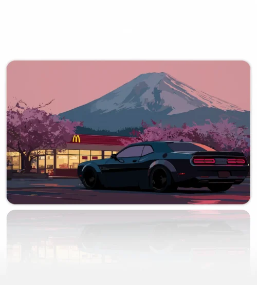 Neon Sakura Drive 60x40 Gaming Mousepad Araba Modelleri Neon Sakura Drive Dizüstü Gaming Mousepad