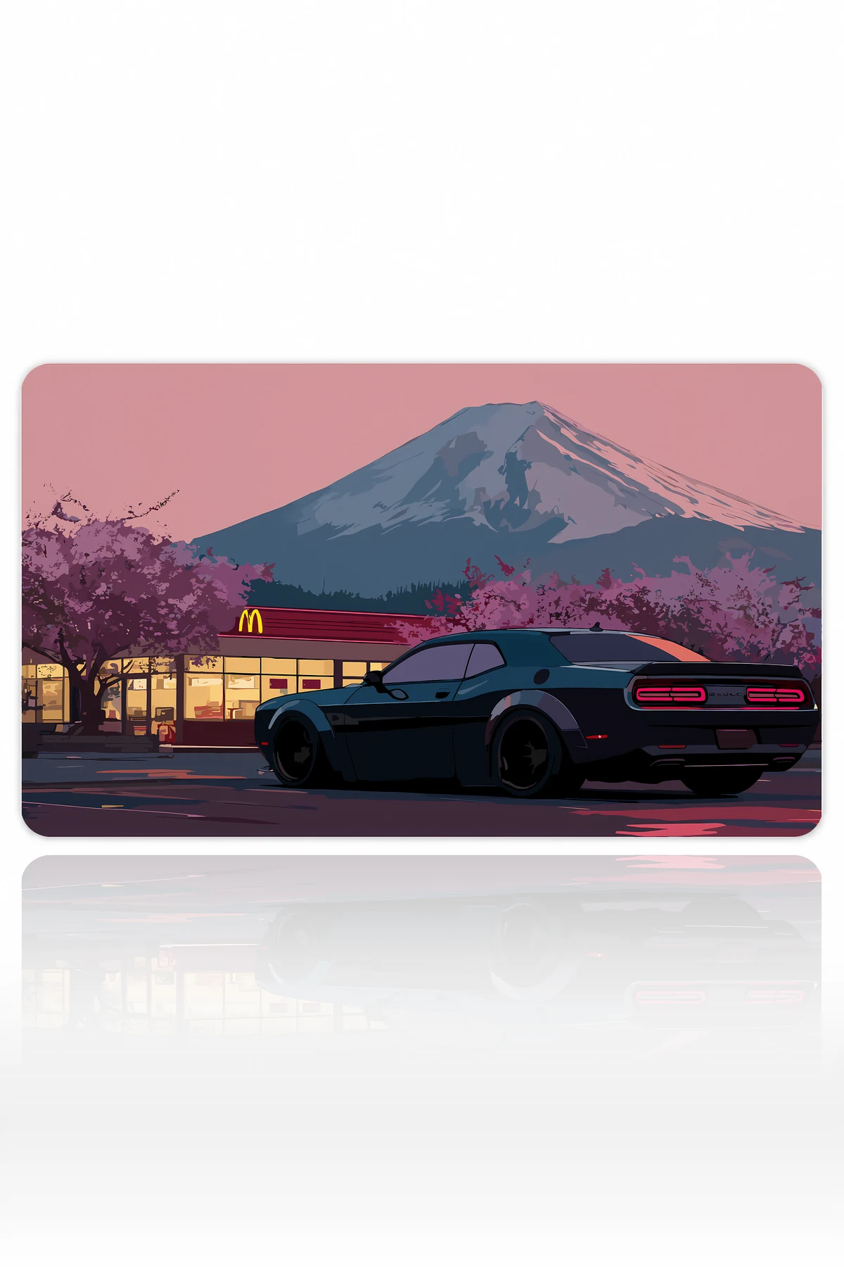 Neon Sakura Drive 60x40 Gaming Mousepad Araba Modelleri Neon Sakura Drive Dizüstü Gaming Mousepad