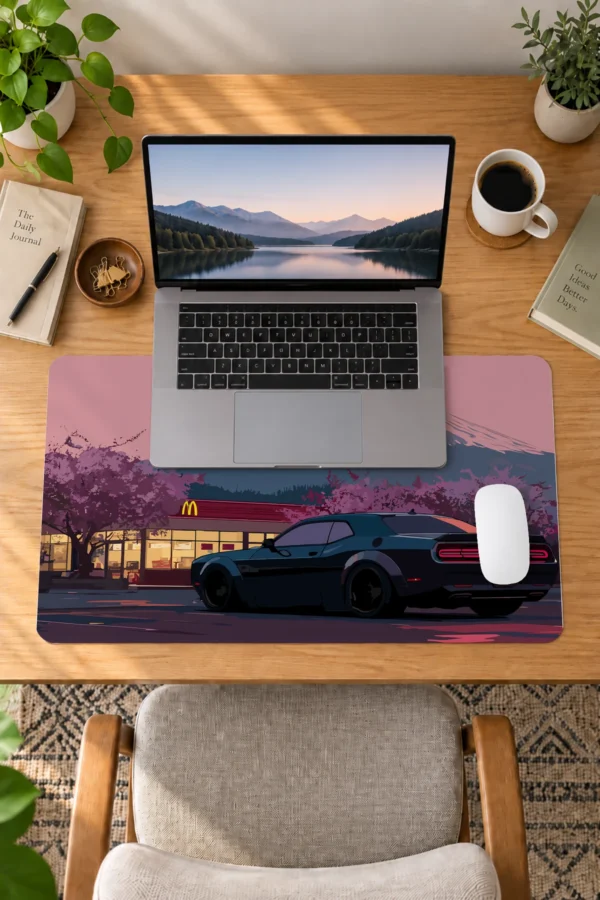 Neon Sakura Drive 60x40 Gaming Mousepad Araba Modelleri Neon Sakura Drive Dizüstü Gaming Mousepad