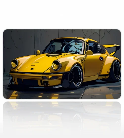 Golden Outlaw 60x40 Gaming Mousepad Araba Modelleri Golden Outlaw Drive Dizüstü Gaming Mousepad