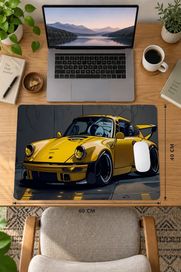 Golden Outlaw 60x40 Gaming Mousepad Araba Modelleri Golden Outlaw Drive Dizüstü Gaming Mousepad