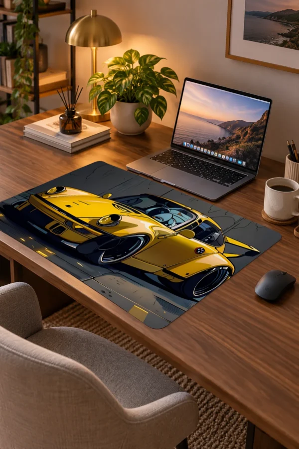 Golden Outlaw 60x40 Gaming Mousepad Araba Modelleri Golden Outlaw Drive Dizüstü Gaming Mousepad
