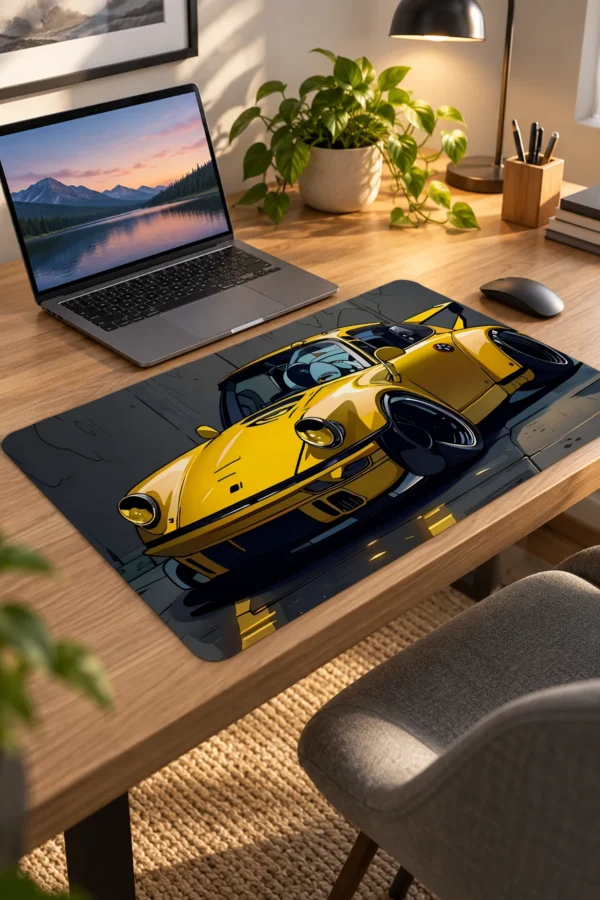 Golden Outlaw 60x40 Gaming Mousepad Araba Modelleri Golden Outlaw Drive Dizüstü Gaming Mousepad