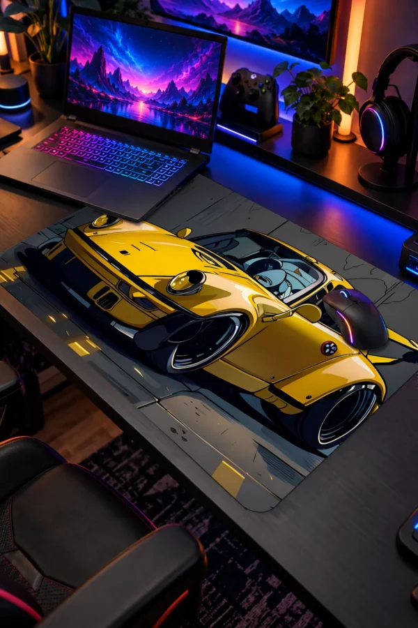 Golden Outlaw 60x40 Gaming Mousepad Araba Modelleri Golden Outlaw Drive Dizüstü Gaming Mousepad