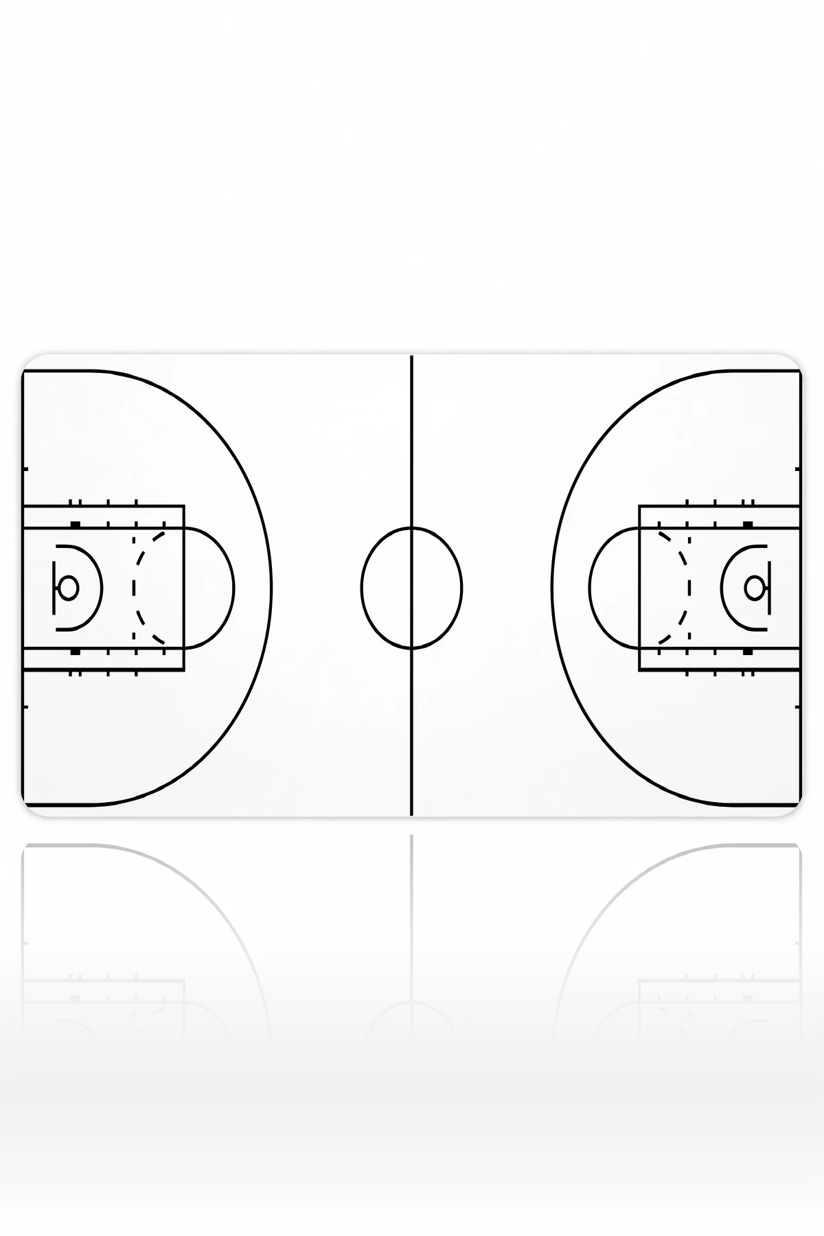 Basketball Beyaz 60x40 Gaming Mousepad Basketball Beyaz Dizüstü Gaming Mousepad