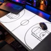 Basketball Beyaz 60x40 Gaming Mousepad Basketball Beyaz Dizüstü Gaming Mousepad