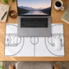 Basketball Beyaz 60x40 Gaming Mousepad Basketball Beyaz Dizüstü Gaming Mousepad