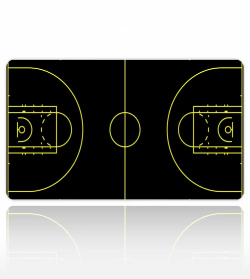 Basketball Siyah Sarı Dizüstü Gaming Mousepad