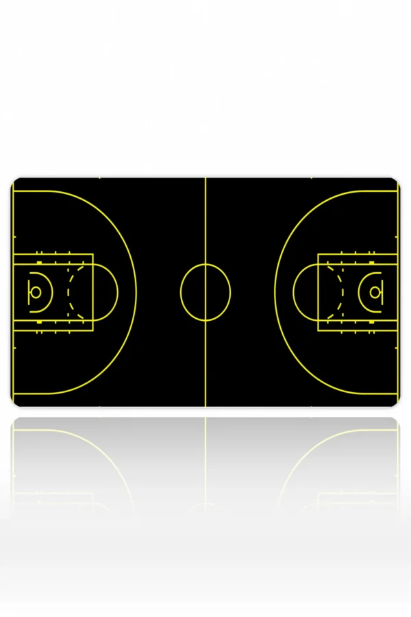 Basketball Siyah Sarı 60x40 Gaming Mousepad Basketball Siyah Sarı Dizüstü Gaming Mousepad