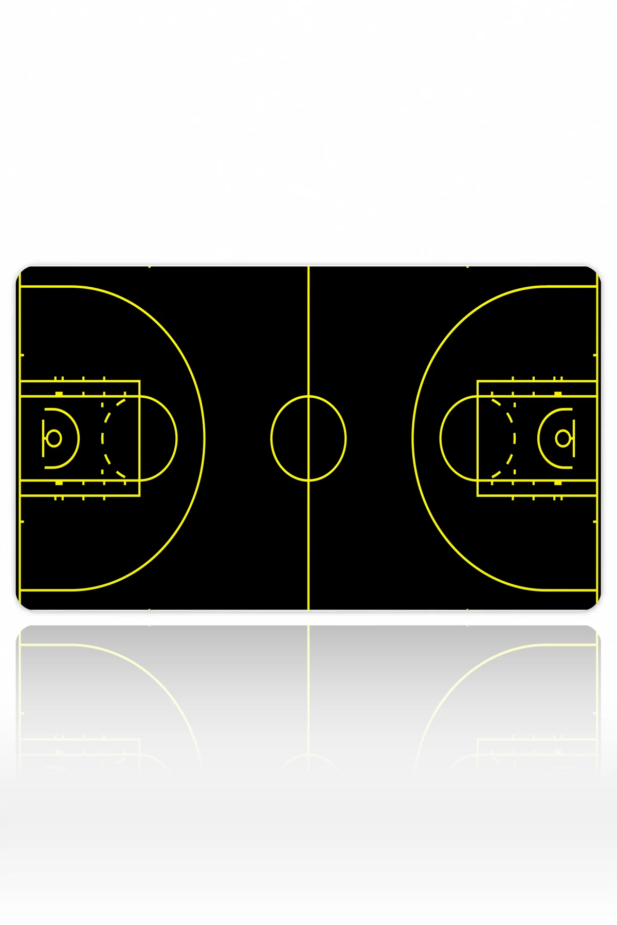 Basketball Siyah Sarı 60x40 Gaming Mousepad Basketball Siyah Sarı Dizüstü Gaming Mousepad