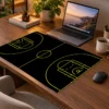 Basketball Siyah Sarı 60x40 Gaming Mousepad Basketball Siyah Sarı Dizüstü Gaming Mousepad