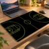 Basketball Siyah Sarı 60x40 Gaming Mousepad Basketball Siyah Sarı Dizüstü Gaming Mousepad
