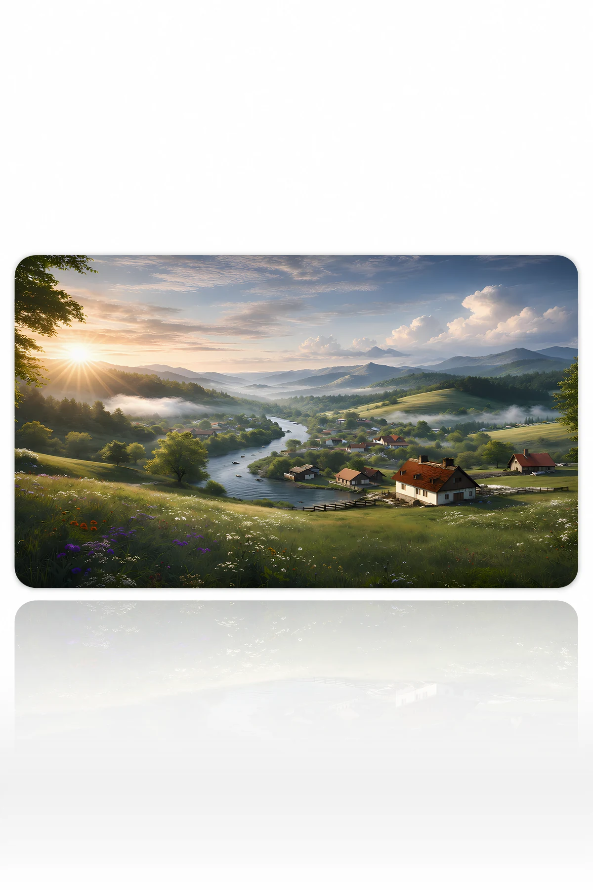 Golden Valley Dawn 60x40 Gaming Mousepad Golden Valley Dawn Dizüstü Gaming Mousepad