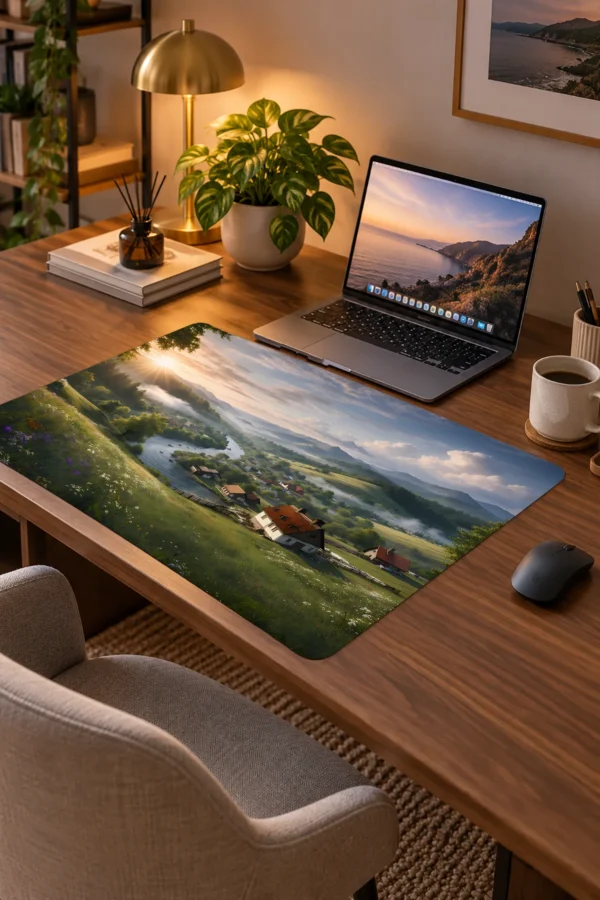 Golden Valley Dawn 60x40 Gaming Mousepad Golden Valley Dawn Dizüstü Gaming Mousepad