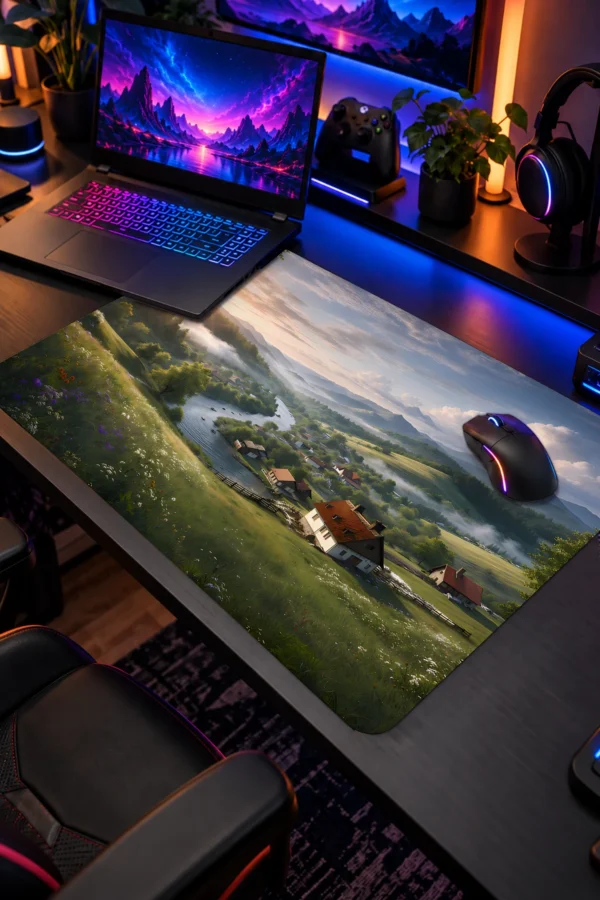 Golden Valley Dawn 60x40 Gaming Mousepad Golden Valley Dawn Dizüstü Gaming Mousepad