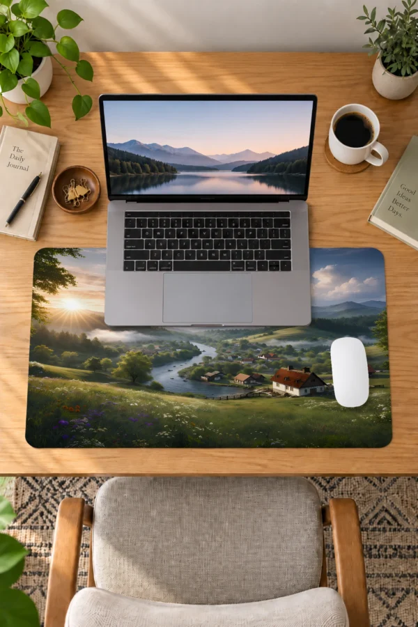 Golden Valley Dawn 60x40 Gaming Mousepad Golden Valley Dawn Dizüstü Gaming Mousepad