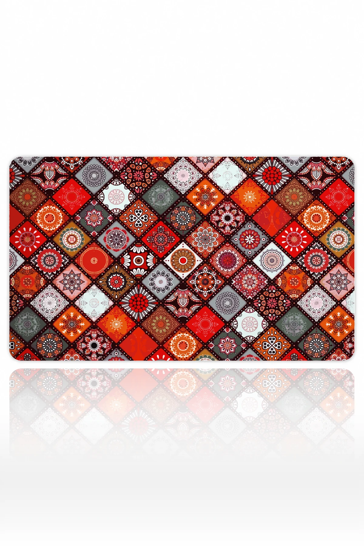 Crimson Mosaic Harmony 60x40 Gaming Mousepad Mosaic Harmony Dizüstü Gaming Mousepad