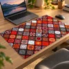 Crimson Mosaic Harmony 60x40 Gaming Mousepad Mosaic Harmony Dizüstü Gaming Mousepad
