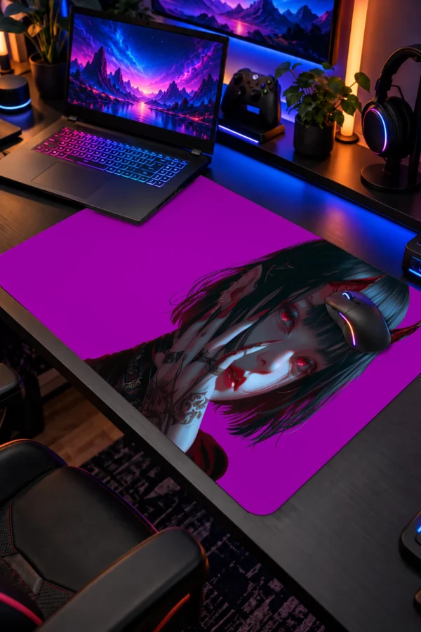 Crimson Temptress Pembe Dizüstü Gaming Mousepad