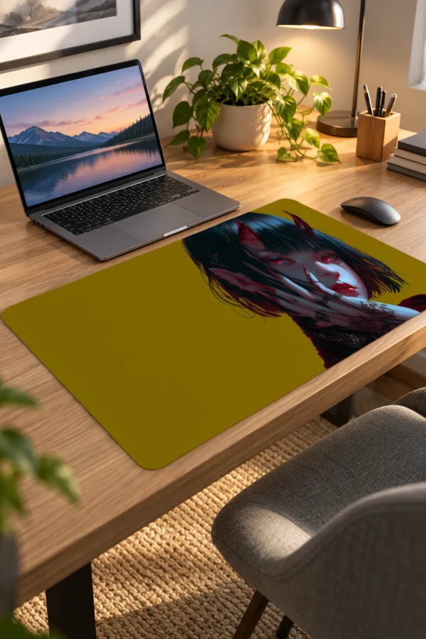 Crimson Temptress Sarı 60x40 Gaming Mousepad Crimson Temptress Sarı Dizüstü Gaming Mousepad