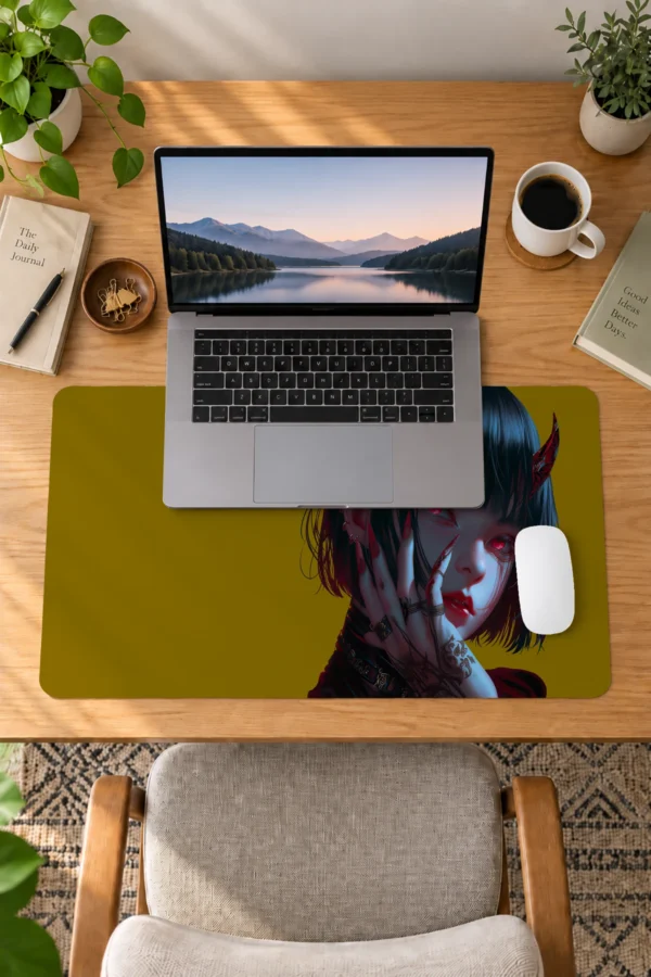 Crimson Temptress Sarı 60x40 Gaming Mousepad Crimson Temptress Sarı Dizüstü Gaming Mousepad