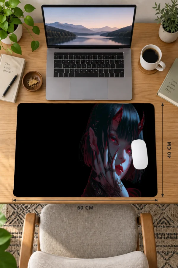 Crimson Temptress Siyah Dizüstü Gaming Mousepad