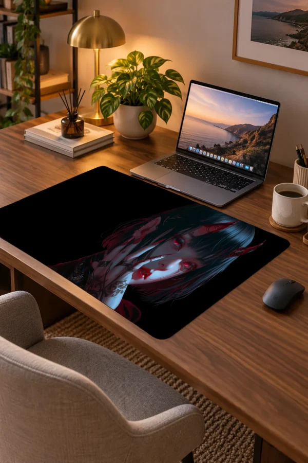 Crimson Temptress Siyah Dizüstü Gaming Mousepad
