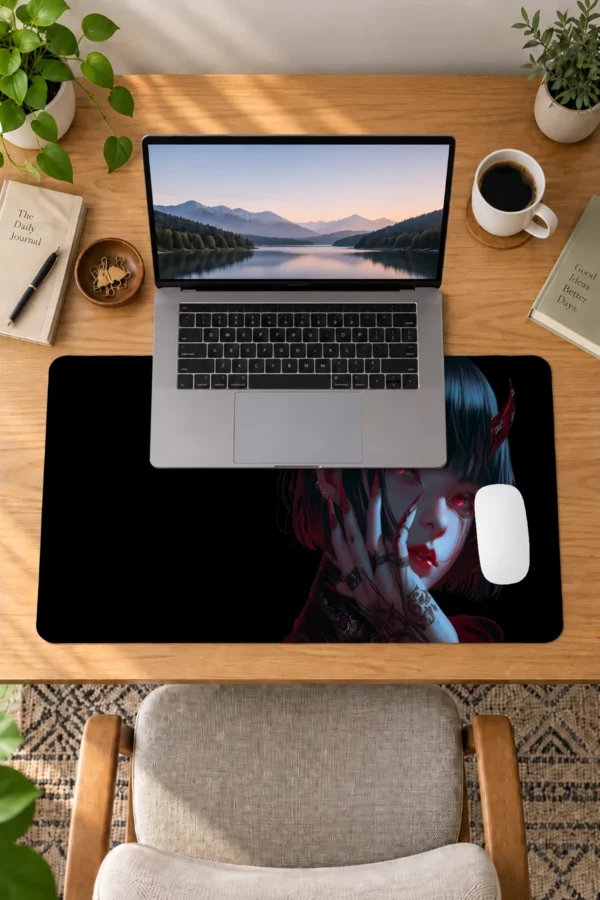 Crimson Temptress Siyah Dizüstü Gaming Mousepad