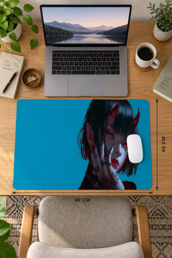 Crimson Temptress Turkuaz Dizüstü Gaming Mousepad