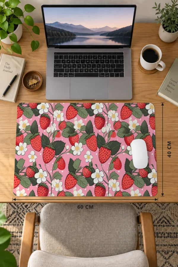 Çilek Dizüstü Gaming Mousepad