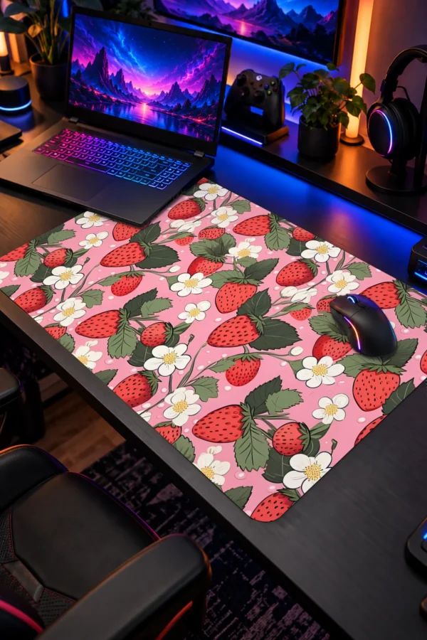 Çilek Dizüstü Gaming Mousepad