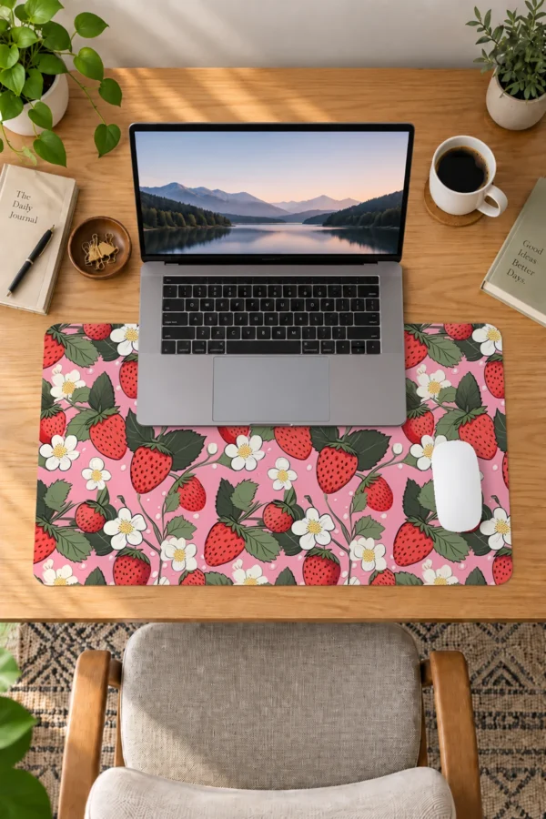 Çilek Dizüstü Gaming Mousepad