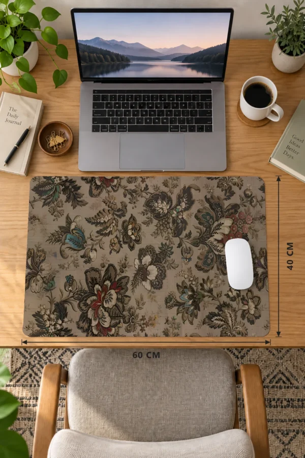 Antique Botanic 60x40 Gaming Mousepad Antique Botanic Dizüstü Gaming Mousepad