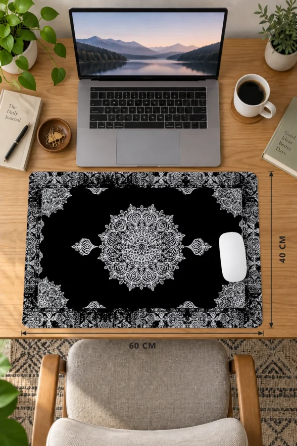 Obsidian Mandala 60x40 Gaming Mousepad Obsidian Mandala Dizüstü Gaming Mousepad