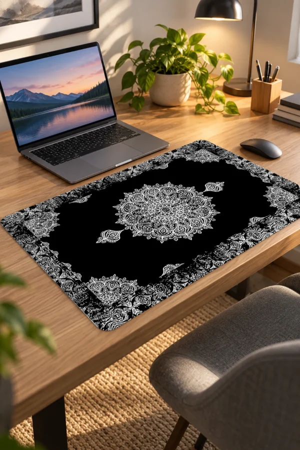 Obsidian Mandala 60x40 Gaming Mousepad Obsidian Mandala Dizüstü Gaming Mousepad